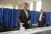 Venstres formand Lars Løkke Rasmussen afgav torsdag hans stemme til Folketingsvalget 2015 på Nyboder skole på Øster Voldgade i København.