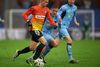 Randers' Alexanders Fischer jagter Jakob Ankersen, mens matchvinderen Jonas Borring ser til i baggrunden.