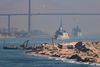 Den franske hangargruppe Charles de Gaulle passerede forleden igennem Suezkanalen. Foto: Marine Nationale/via AFP