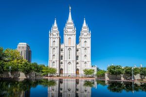 Mormonkirke med langt navn: Jesu Kristi Kirke af Sidste Dages Helliges tempel. Foto: Getty Images
