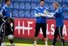 Stephan Andersen og Kasper Schmeichel.