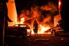 Demonstrant i Minneapolis, Minnesota, hvor George Floyd den 25. maj døde efter en voldsom anholdelse. Foto: Chandan Khanna/AFP
