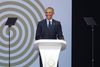 Under overskriften "A Conversation with President Barack Obama" skal præsidenten deltage i en debat med forretningsledere, studerende og fremtrædende personer fra Kolding, og det kommer primært til at handle om fremtidens leder- og entreprenørskab. Foto: Marco Longari/ Ritzau Scanpix