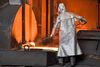 EU har indført særtold på en række stålprodukter længe før, at USA gjorde det. Det sker for at beskytte producenter som ThyssenKrupp, hvorfra billedet stammer. Foto: Martin Meissner/AP