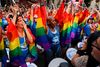 I New York, byen hvor det hele begyndte med Stonewall-oprøret , bliver der festet hele weekenden. Foto: Spencer Platt/Getty Images/AFP