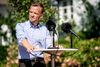 Beskæftigelsesminister Peter Hummelgaard på onsdgaens pressemøde i forbindelse med Socialdemokratiets sommergruppemøde. Foto: Mads Claus Rasmussen/Ritzau Scanpix