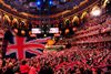 Den årlige "Last Night at the Proms"-koncert er et enormt tilløbsstykke, der normalt også vises på storskærme i parker og tv-transmitteres til hele verden. Arkivfoto: Carl Court/AFP