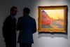 Alle 25 værker i Monets "Meules"-serie viser det samme motiv, som Monet undersøgte på forskellige tider af døgnet og på forskellige årstider. Foto: Don Emmert/AFP)