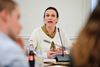 »Der er ingen grund til at have ondt af mig, og Kathrine Lilleør er en kvinde, der er svær at blæse om kuld. Men det bekymrer mig, at en sådan situation, kan opstå. Det bekymrer mig faktisk også, når jeg på de sociale medier kan læse voksne, der bifalder episoden,« skriver undervisningsminister Merete Riisager på Facebook. Foto: Jens Dresling