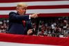 USA's præsident Donald Trump under et vælgermøde i Charlotte i delstaten North Carolina. Foto: Carlos Barria/Reuters