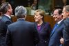 Tyskland vil snart adoptere en mere restriktiv flygtningepolitik, spår Østrigs kansler. Her ses Angela Merkel omgivet af fra venstre den britiske premierminister David Cameron, Østrigs kansler Werner Faymann, Frankrigs præsident Francois Hollande og Polens premierminister Donald.