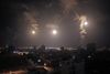 Raketter over Gaza. Dette er ikke billeder af nattens raketter, affyret af Hamas.