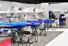 I messecenter Stockholmsmassan har man oprettet et felthospital med ekstre intensivpladser til patienter smittet med corona. Foto: Jonas Ekstromer/TT News/Reuters
