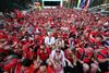 Soccer Football - FIFA World Cup 2026 - Group I - Norway v Senegal - Previews - New York, U.S. - June 21, 2026 Norway fans perform the Viking row in Times Square REUTERS/John Sibley