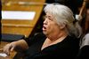 Thyra Frank bliver bedt om at forholde sig til sine udtalelser om, at hun har skrevet af fra andre plejehjems APV'er, og om hun har kopieret andre lovpligtige dokumenter. Foto: Jens Dresling