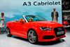 Der er skarpe pressefolder i den nye Audi A3 Cabriolet, hvor aluminiumsrammen omkring forruden fortsætter rundt om bilen, som indrammes af ædelmetallet. Foto: Newspress