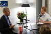 Prins Harry, der som gæstevært hos BBC stillede en række spørgsmål til Obama i september, er den første, som har interviewet den tidligere præsident, siden denne forlod posten i januar. Foto: BBC Radio 4 Today