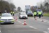 Grænsekontrollen som den ser ud ved én af overgangene til Tyskland.