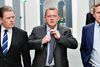 Lars Barfoed, Lars Løkke Rasmussen og Anders Samuelsen - ingen af dem er imponeret over regeringens nye udspil.