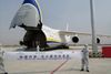 Her ses Antonov-flyet, da det var blevet lastet i Kina. Foto: Robert Uggla/Twitter