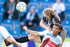 AC Horsens' Nicolai Brock-Madsen i duel med Sønderjyskes Alexander Bah. Foto: Claus Fisker/Ritzau Scanpix