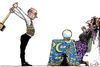 De såkaldte ”eksperter” på landets universiteter er ikke andet end debattører, der kommer med partsindlæg i den politiske og økonomiske debat. Tegning: Rasmus Sand Høyer