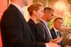 FV19: Formand for Socialdemokratiet Mette Frederiksen, udenrigsordfører Nick Hækkerup, udlændingeordfører Mattias Tesfaye og spidskandidat til Europa-Parlamentet Jeppe Kofod præsenterer partiets helhedsplan for dansk udlændingepolitik på Christiansborg i København, fredag den 24. maj 2019.. (Foto: Philip Davali/Ritzau Scanpix)