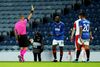 Rangers-spilleren Glen Kamara fik et gult kort i opgøret mod Slavia Prag, men blev selv udsat for racisme ifølge Steven Gerrard. Foto: Andrew Milligan/Reuters