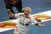 Maria Fisker jubler over en scoring i bronzekampen mod Polen. Og fløjspilleren var Danmarks bedste ved dette VM, hvor hun fik en nøglerolle. Foto: Lars Poulsen/Polfoto