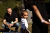 En snottet næse og lang ventetid på en coronatest har tvunget Kim Møller til at holde fri for at passe sin datter Victoria. Familien har opgivet at vente på test og håber, at forkølelsen går hurtigere over end køen til test. Foto: Nicolai Lorenzen