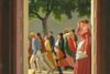 C.W. Eckersbergs "Udsigt gennem en Dør til løbende Figurer" fra 1845 gik for 2,1 mio. kr. til Statens Museum for Kunst i København. Foto: Bruun Rasmussen Kunstauktioner