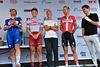 Flere af de danske ryttere, der kan komme i spil under Tour de France. Fra venstre: Kasper Asgreen, Mads Würtz Schmidt, Michael Valgren, Michael Mørkøv og Jakob Fuglsang. Foto: Ernst van Norde