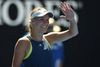 "Jeg fokuserede bare på de ting, der havde fungeret godt, og det var blandt andet mine server i hendes forhånd, hvor jeg kunne vente på den korte bold og så være aggressiv," siger Wozniacki. Foto: Peter Parks/AFP