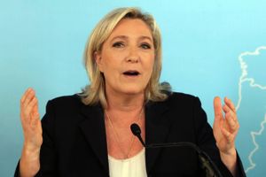 Leder af det højreradikale franske parti Front National, Marine Le Pen. Foto: AP