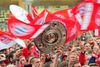 Vi er mange i Danmark, som er FCB-fans også på lørdag i Champions League-finalen i London. Foto: Marc Müller/dpa
