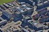 Den cirka 52.000 kvadratmeter store Niels Bohr Bygning skal rumme både undervisningslokaler, kontorer og laboratorier til Københavns Universitets Natur- og Biovidenskabelige Fakultet. Foto: Bygningsstyrelsen/Dragør Luftfoto