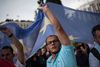 Proeuropæiske demonstranter i Athen