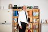 Bedemand Michael Holgersen var med til at planlægge begravelsen af en den tiltaltes kvindes søn. Men fik pludselig besked om, at hun selv var død. Foto: Gregers Tycho