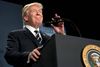 Præsident Donald Trump afslørede ikke sin endelige beslutning om memoet, da han torsdag talte ved et møde for republikanske politikere i West Virginia. Foto: Andrew Harnik/AP