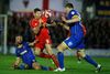 Steven Gerrard scorede begge mål, da Liverpool slog Wimbledon i FA Cuppes 3. runde.