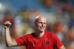 FCK's træner Ståle Solbakken. Foto: Petros Karadjias/AP