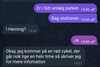 Pusher og kunde aftaler mødested. Sdr. Anlæg er en park i Herning.
