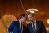 Pressemøde på Århus rådhus. Med Infrastrukturaftalen 2035 har Folketingets partier aftalt etablering af en tunnel under Marselis Boulevard i Aarhus. Finansminister Nicolai Wammen, transportminister Benny Engelbrecht, borgmester Jacob Bundsgaard og rådmand Bünyamin Simsek underskriver aftalen.