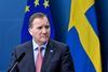 Det var statsminister Stefan Löfven, der ledte an på torsdagens pressemøde i Sverige. Foto: Jessica Gow/TT/Ritzau Scanpix