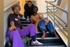 Journalist Lucia Odoom (th.) stod bag en protest i JP/Politikens Hus i København. Her ville hun sætte fokus på den manglende repræsentation af danskere med anden etnisk baggrund i medierne. Foto: Privat