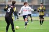 Mustafa Amini ventes at spille for AGF, efter at han var spærret i Superligaen på grund af karantæne. Her er han i aktion i det seneste møde mellem Fremad og AGF i januar. Da vandt AGF 4-0 i en træningskamp. Foto: Mikkel Berg Pedersen