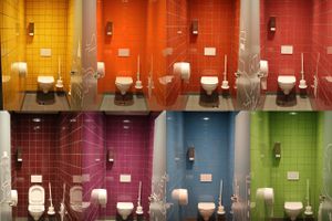 Københavns Kommune har åbnet et nyt bemandet toilet kønsneutralt toilet under Rådhuspladsen. Det er det første af kommunens toiletter, som ikke er kønsopdelt. Foto: Jakob Kjærgaard Brun