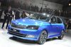 Skoda har verdenspremiere på den helt nye Fabia, som vi allerede har vist billeder af i den femdørs version. I Paris har tjekkerne også den danskerrelevante Fabia Combi med. Den får et mere sporty design end dagens model og begge lanceres herhjemme til januar. Foto: DDP