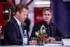 Udenrigsminister Jeppe Kofod sammen med USA's udenrigsminister Antony Blinken under et fælles pressemøde i Grønland. Foto: Ólafur Steinar Rye Gestsson/Ritzau Scanpix