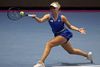 Clara Tauson vandt for lidt over en uge siden WTA-turneringen i Lyon. Det bliver ikke til en turneringssejr i Sankt Petersborg. - Foto: Tass/Ritzau Scanpix